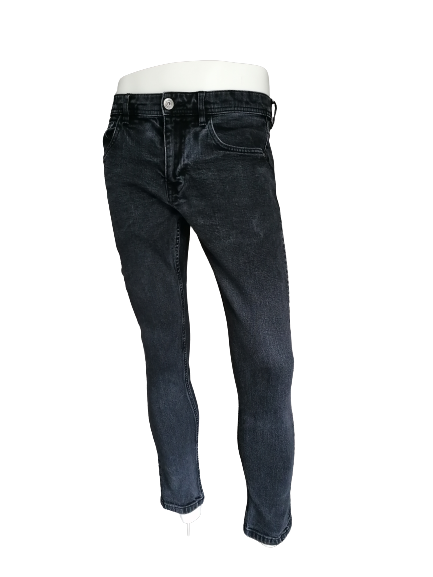 EDC Skinny fit jeans. Colored black. Size W33 - L30