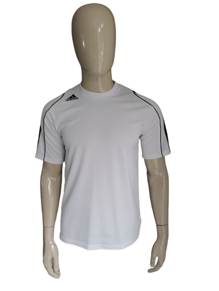 Adidas sport shirt. Zwart Wit gekleurd. Maat S EcoGents
