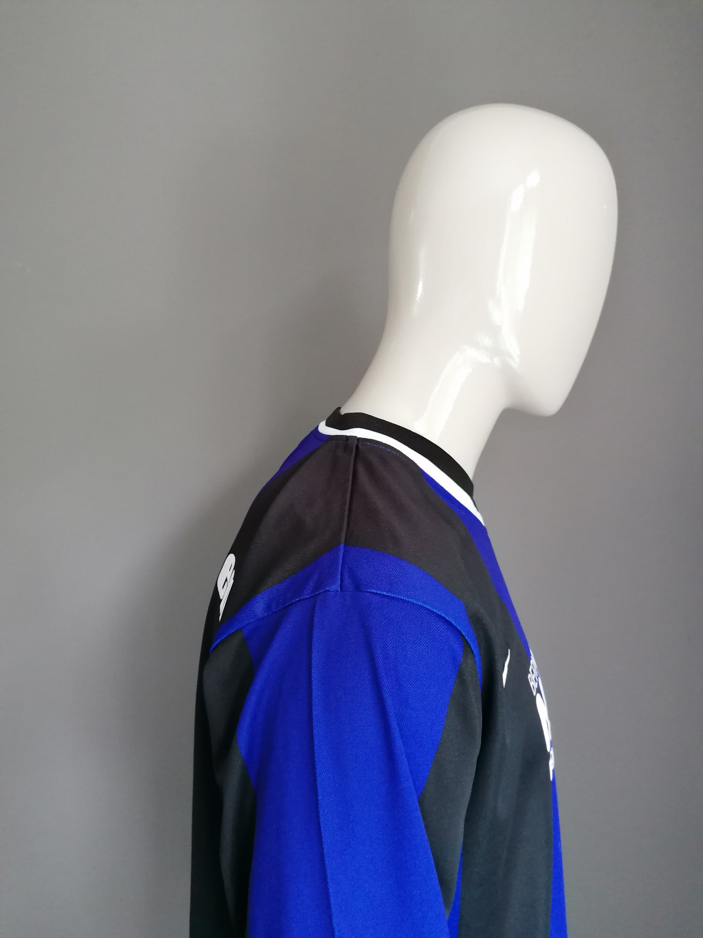 Nike Alemania "Tus Henginingen" Camisa de fútbol deportiva Mangas largas. Azul negro. Talla L.