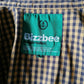 Bizzbee overhemd met elleboogstukken. Geel Zwart geblokt. Maat XL - EcoGents