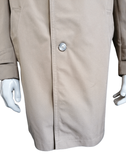 B keus: Vintage Falcon Trenchcoat. Bruin gekleurd. Maat XL. Vlekje - EcoGents