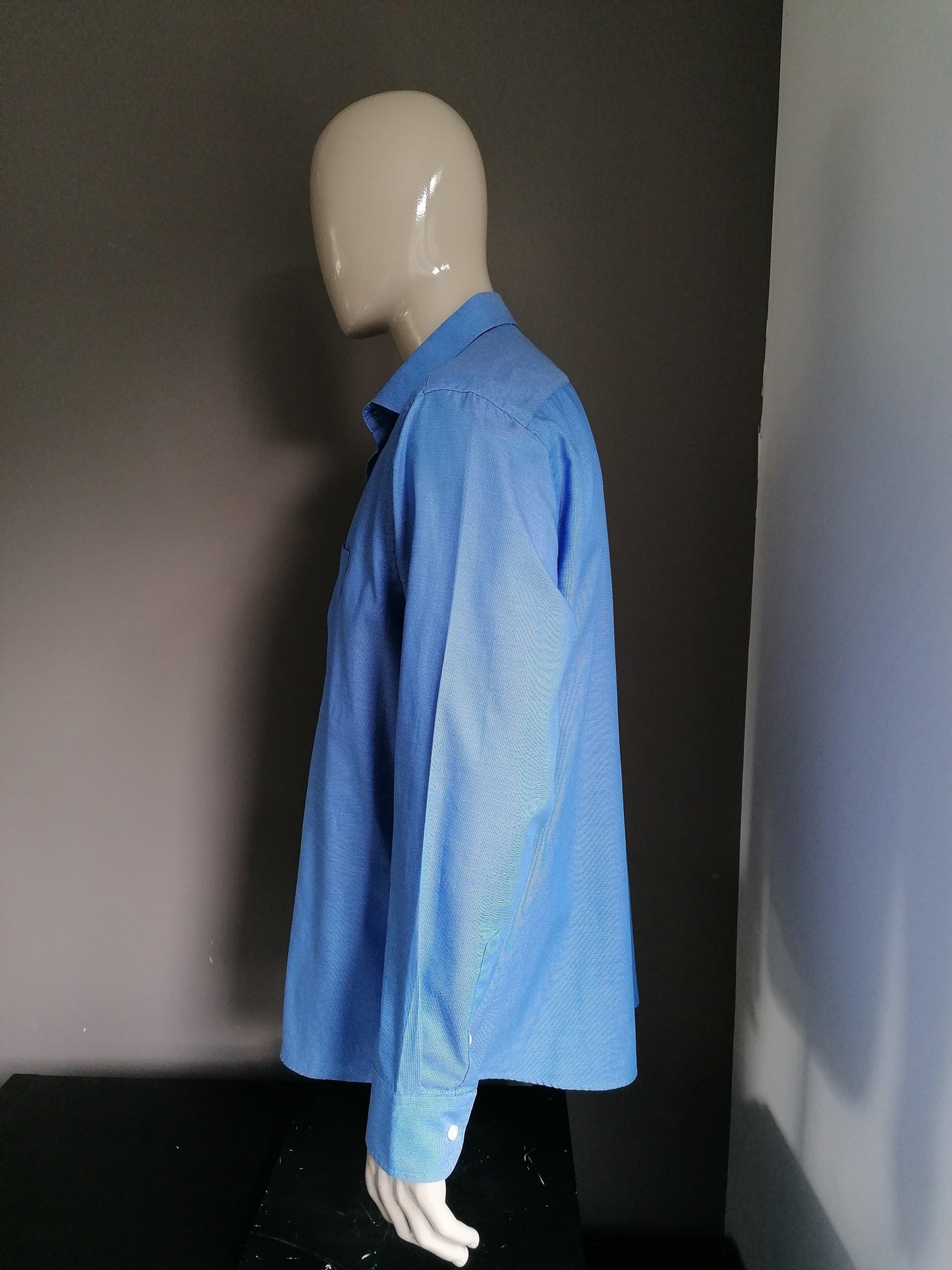 Adam Business overhemd. Blauw gekleurd. Maat 45 / XXL / 2XL - EcoGents