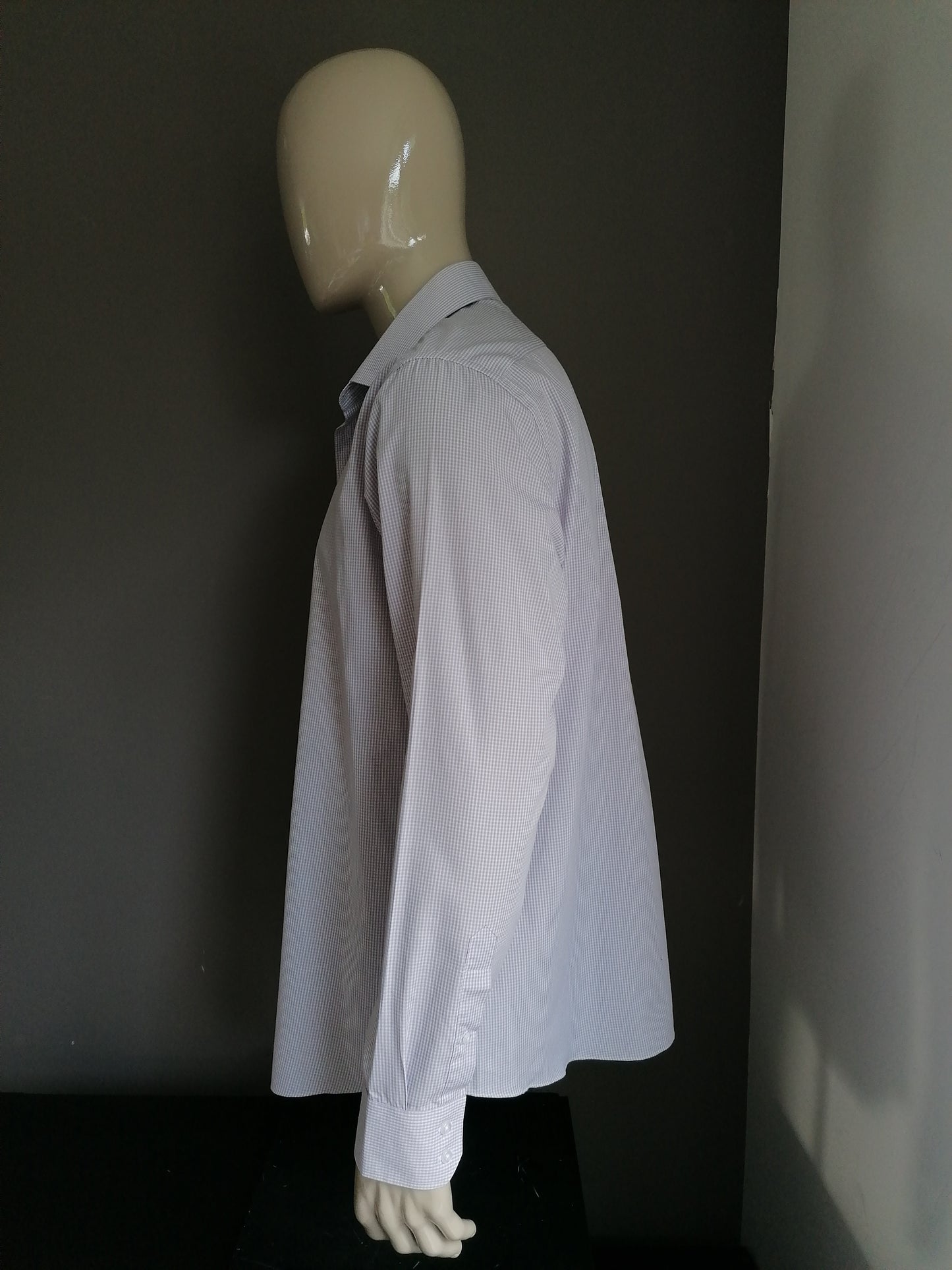 Taylor & Wright Shirt. Motivo blanco gris. Tamaño XL / XXL. Ajuste regular. Cae grandes