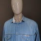 B keus: Sir George spijker overhemd. Blauw. XXL. mist knoop - EcoGents