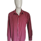 Quiksilver overhemd. Rood Wit geruit. Maat XL. MidFit