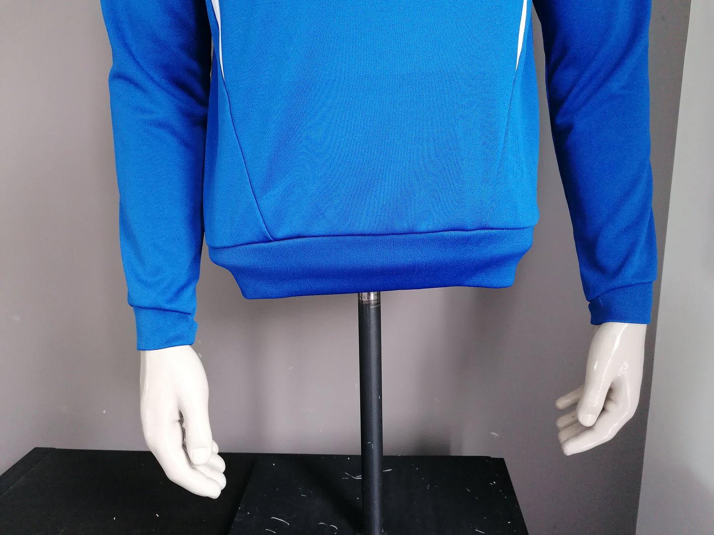 Hummel "svg" suéter deportivo. Blanco azul coloreado. Talla M.