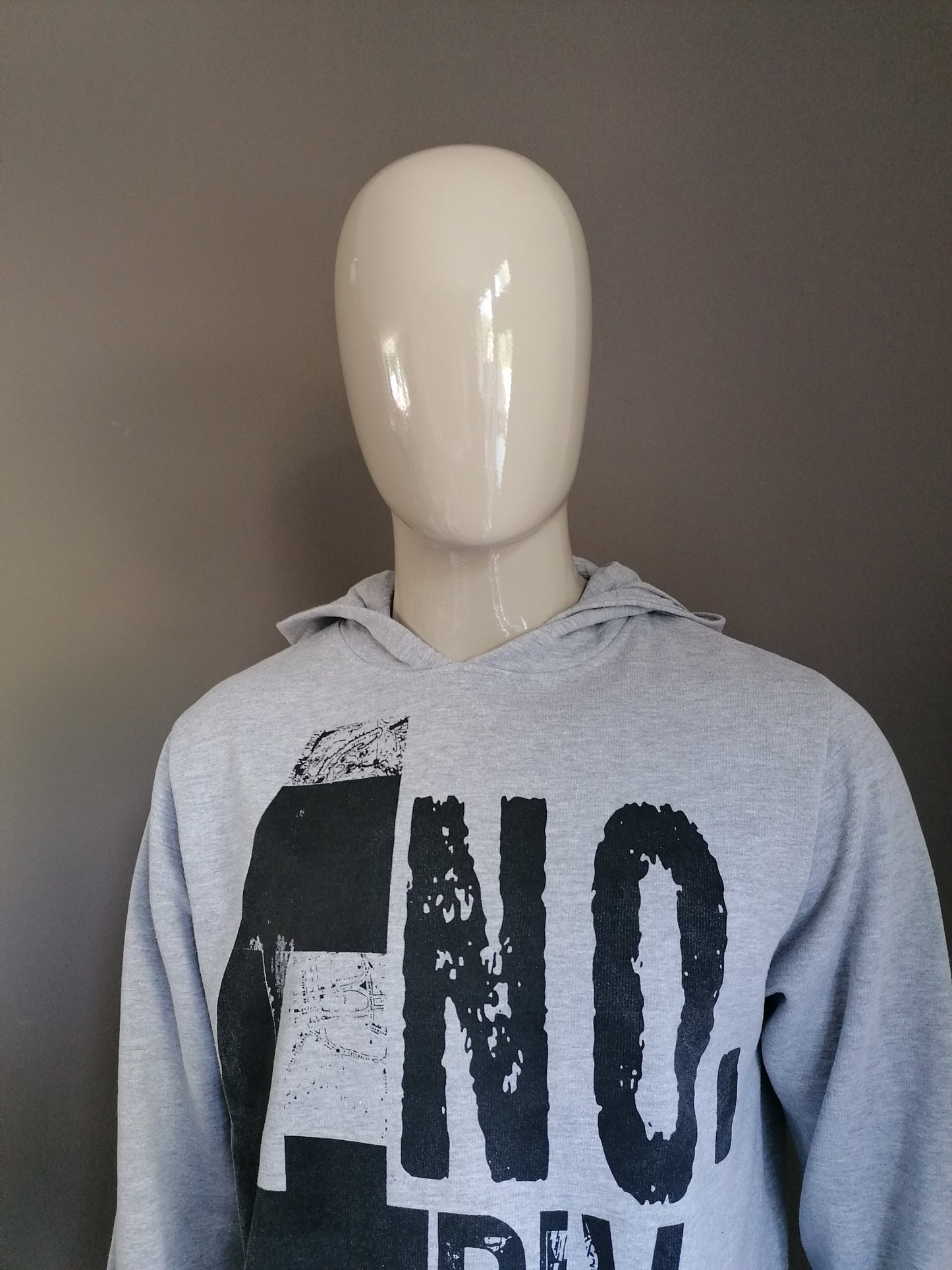 Tom O'Leary Hoodie. Color gris. Talla L.