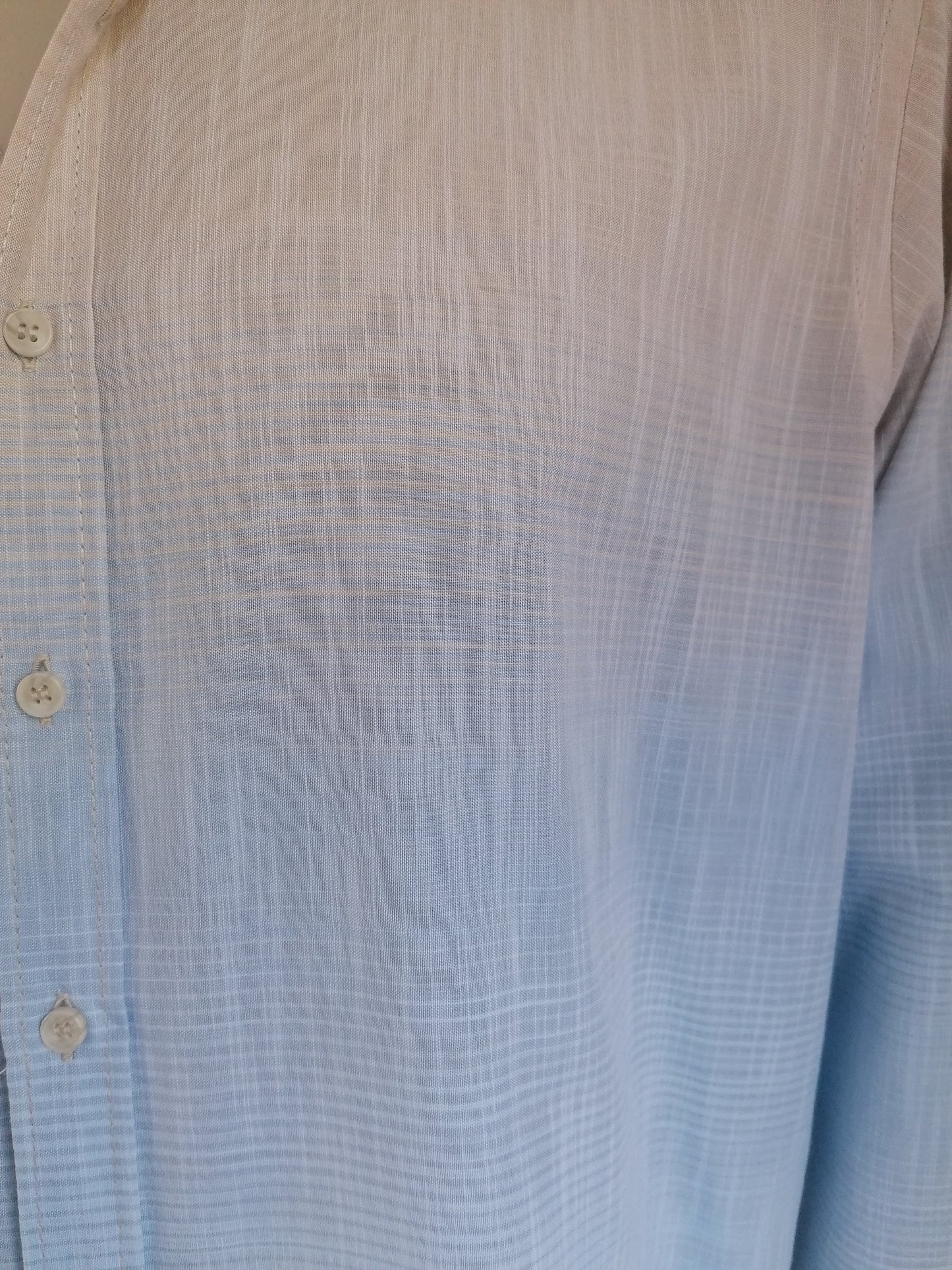 Camisa de Marvelis. Motivo azul beige. Tamaño XXL / 2XL.