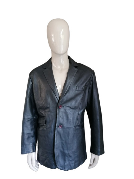 Kit leather jacket / jacket. Colored black. Size L.