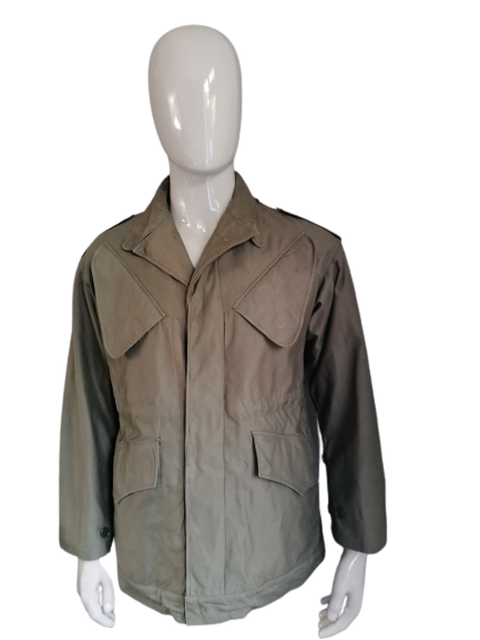Vintage Army / Army Unlined Jacket (1974). Green colored. Size L. Original