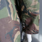 Vintage Army / Leger ongevoerde jas. Dubbele sluiting. Groene camouflage print. Maat M / L. Origineel