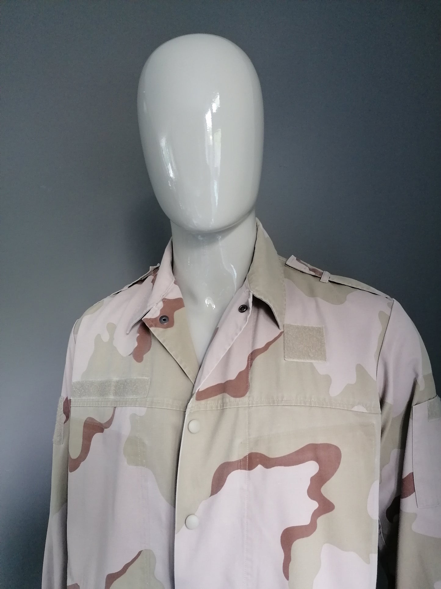 Vintage Army / Army Shirt (2004). Desert Camouflage Print. Größe XL. Original