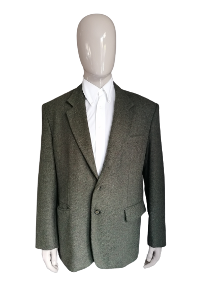 Vintage AkmoGorks Tweed Jacket. Green mixed. Size XL.