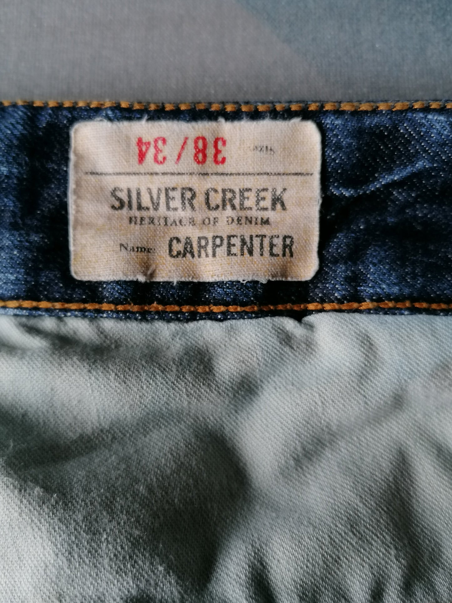 SilverCreek Jeans. Color azul oscuro. Tamaño W38 - L34. Tipo de carpintero
