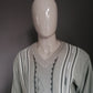 Vintage Maxferre trui. V-hals. Beige Grijs gekleurd. Maat L.