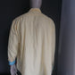 Vintage Izod Linnen overhemd. Geel gekleurd. Maat XL, valt ruim. XXL / 2XL