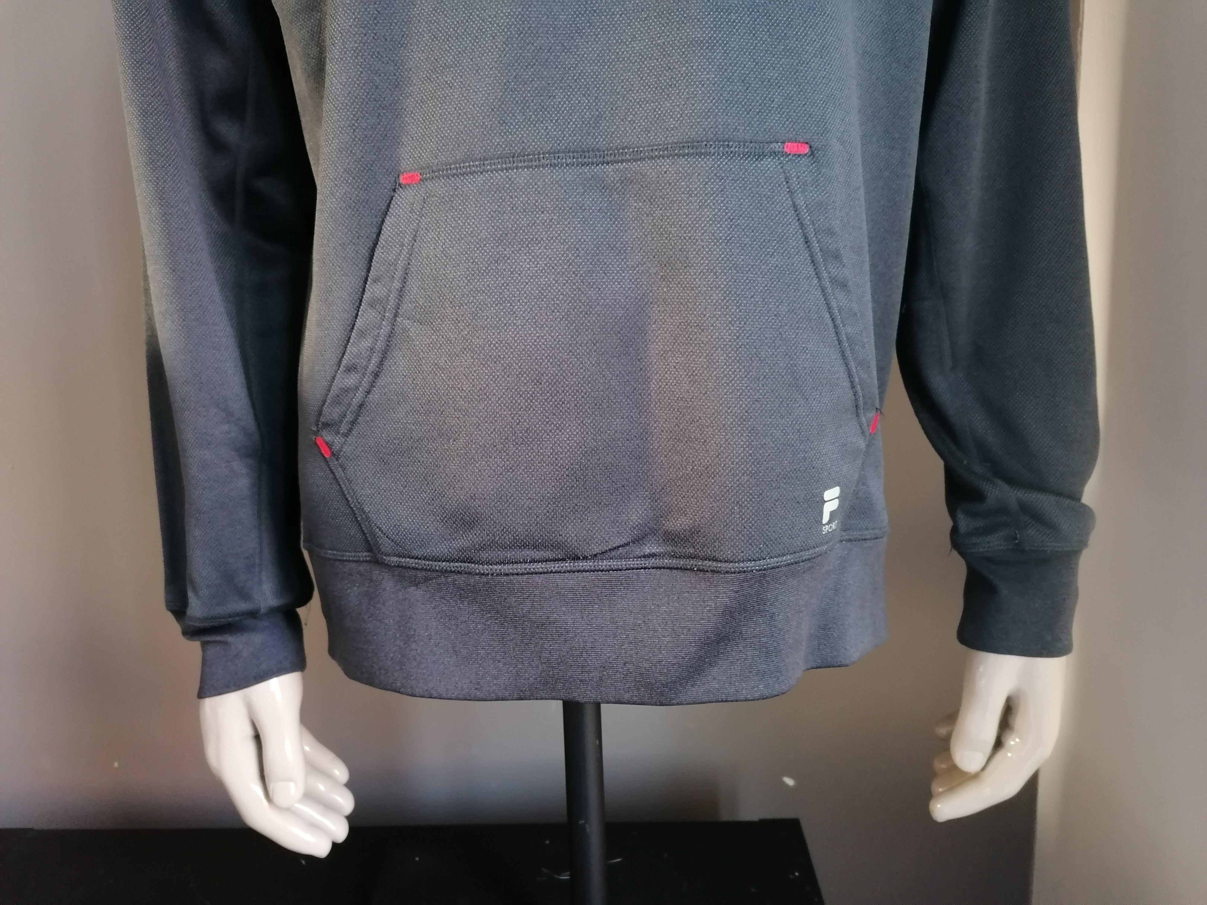 Gray fila hoodie cheap