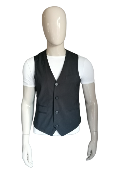 Gilet Soho. Rayé gris foncé. Taille 50 / M. #261