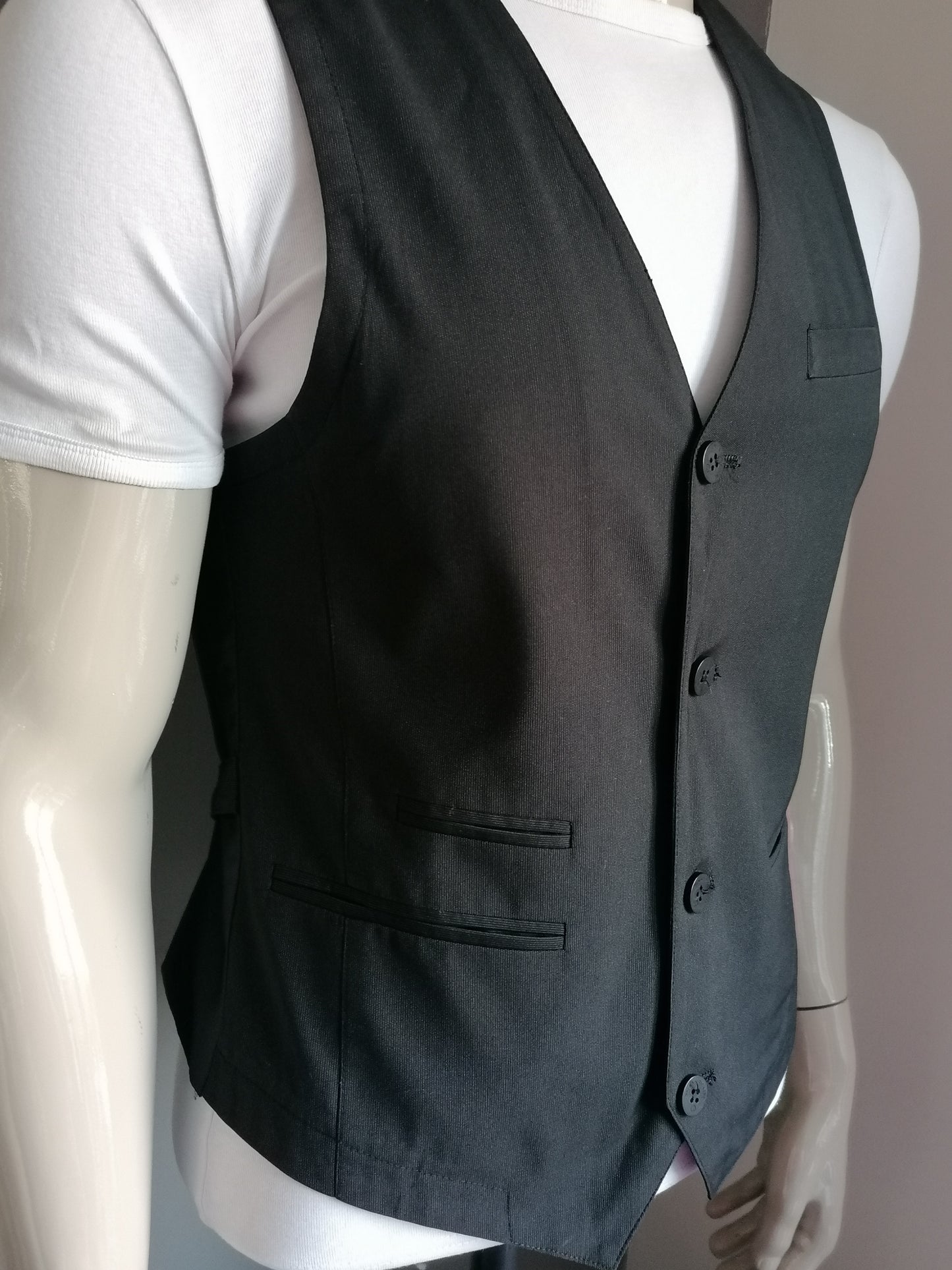 Soho waistcoat. Dark gray striped. Size 50 / M. # 261