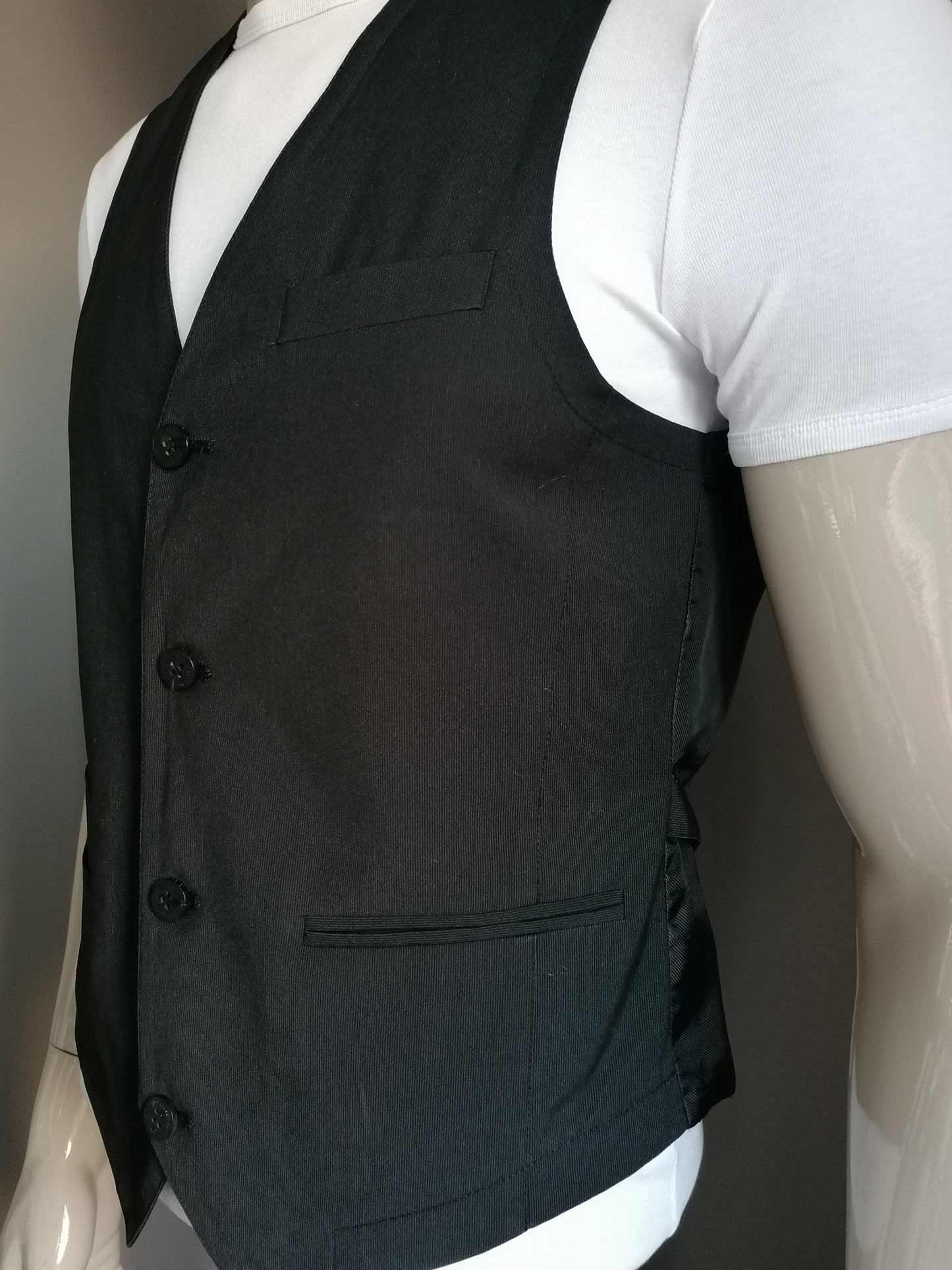 Soho waistcoat. Dark gray striped. Size 50 / M. # 261