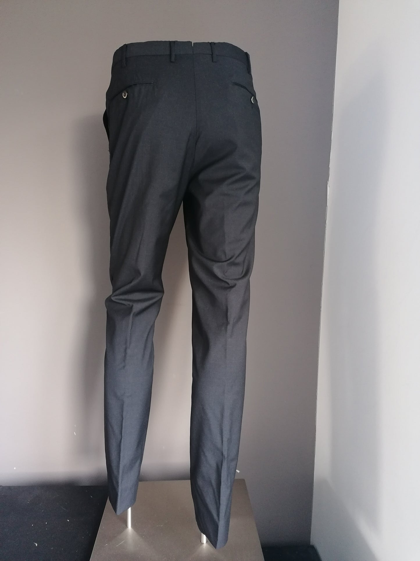 PT01 Wollen Pantalon. Donker Grijs gekleurd. Maat 52 / L. Slim Fit.