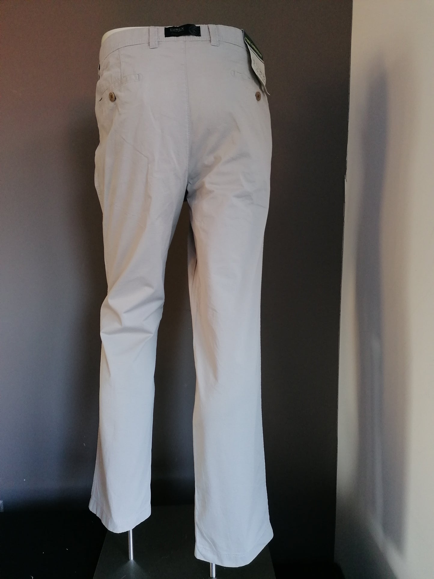 Pantalones / pantalones EUREX / BAX. Coloreado de color beige. Talla 27. "Pima Gabardine" ¡Nuevo!