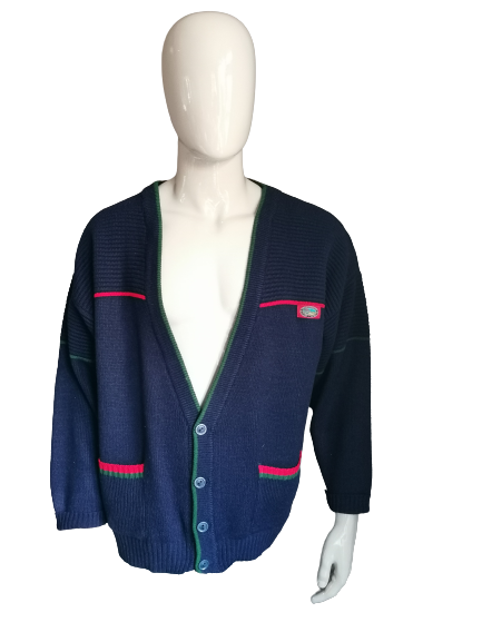 Vintage Highlife vest. Donker Blauw gekleurd. Maat XXXL / 3XL