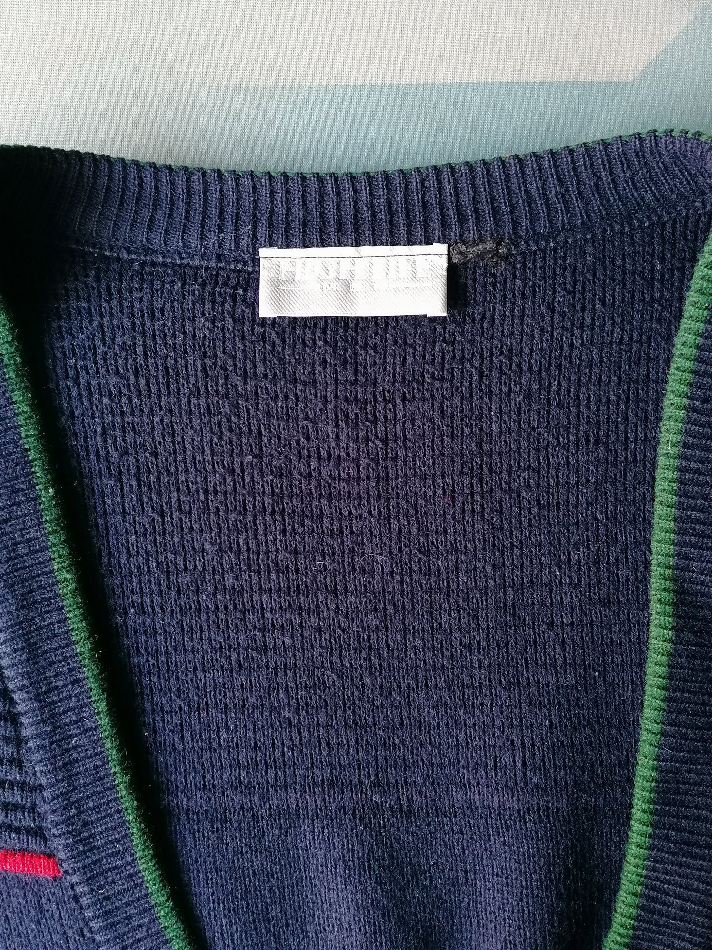 Vintage Highlife vest. Donker Blauw gekleurd. Maat XXXL / 3XL