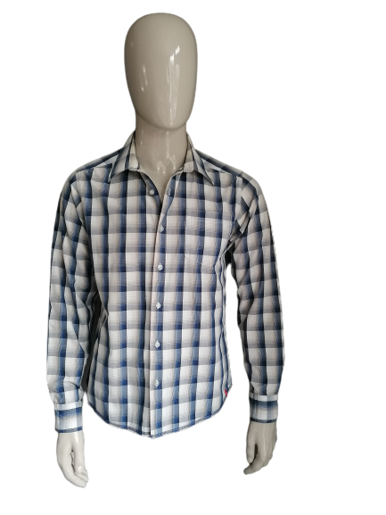 Levi's Red Tab shirt. Blue gray checked. Size L.