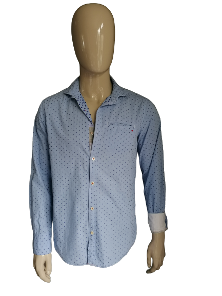Chemise R95ème. Impression bleue. Taille L.
