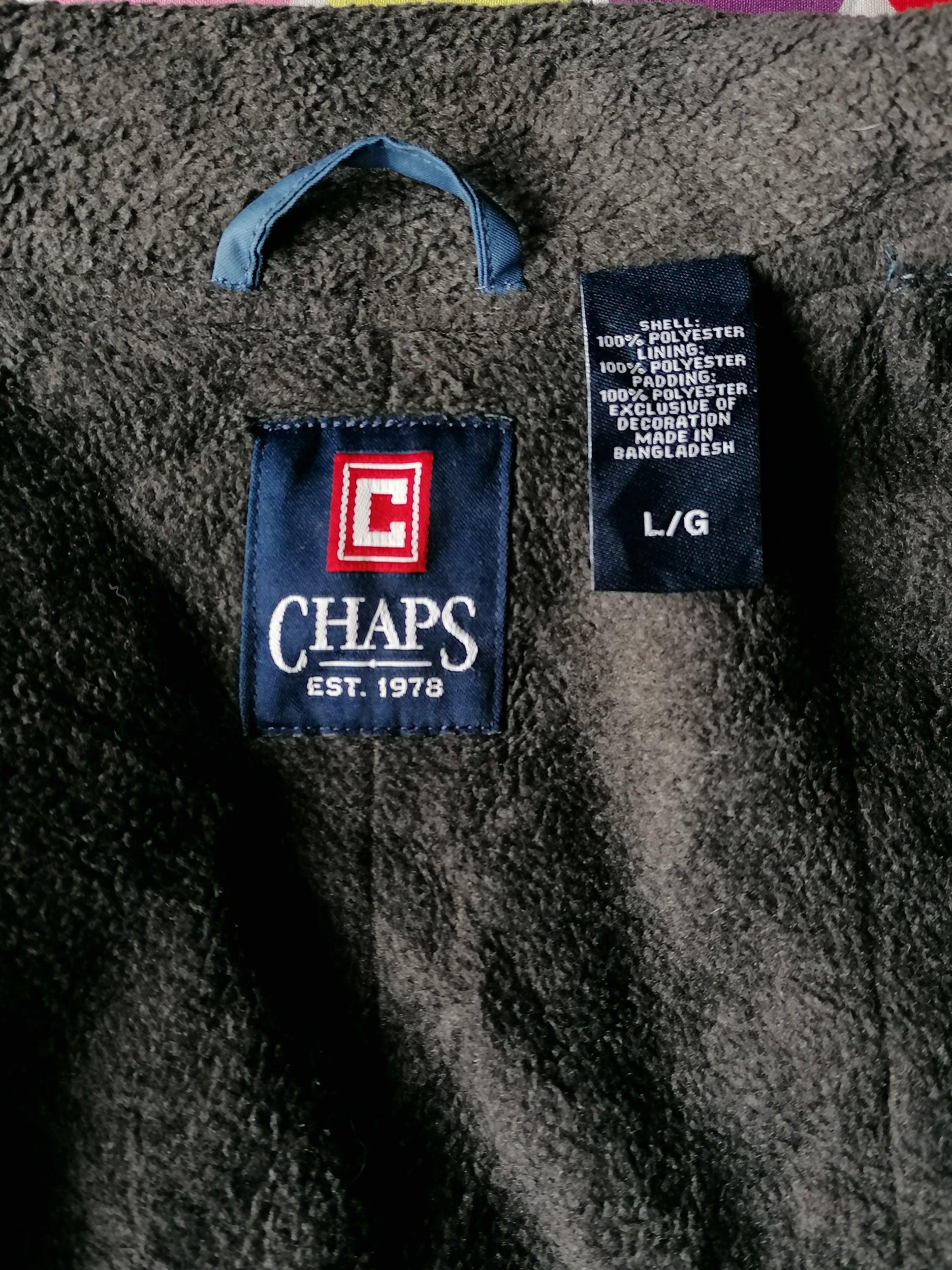 Chaps Winter jas / jack. Blauw gekleurd. Maat L. - EcoGents