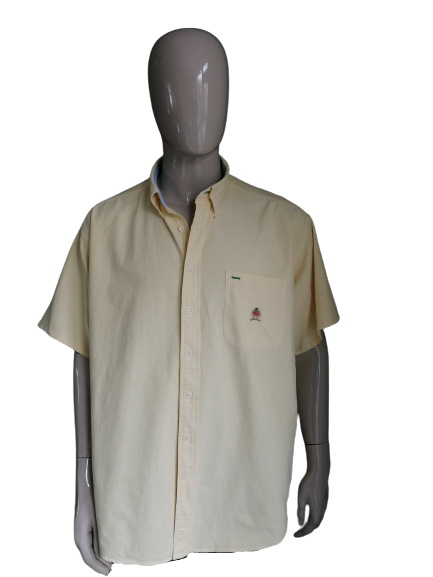 Vintage Tommy Hilfiger Hemd. Gelb gefärbt. Größe XL / XXL