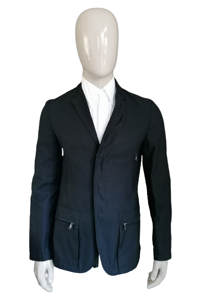 Zara Man Casual Colbert Jacket / Jack. Negro de color. Tamaño 50 / m