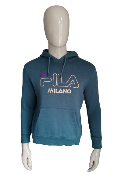 Fila Milano Hoodie. Green colored. Size S.