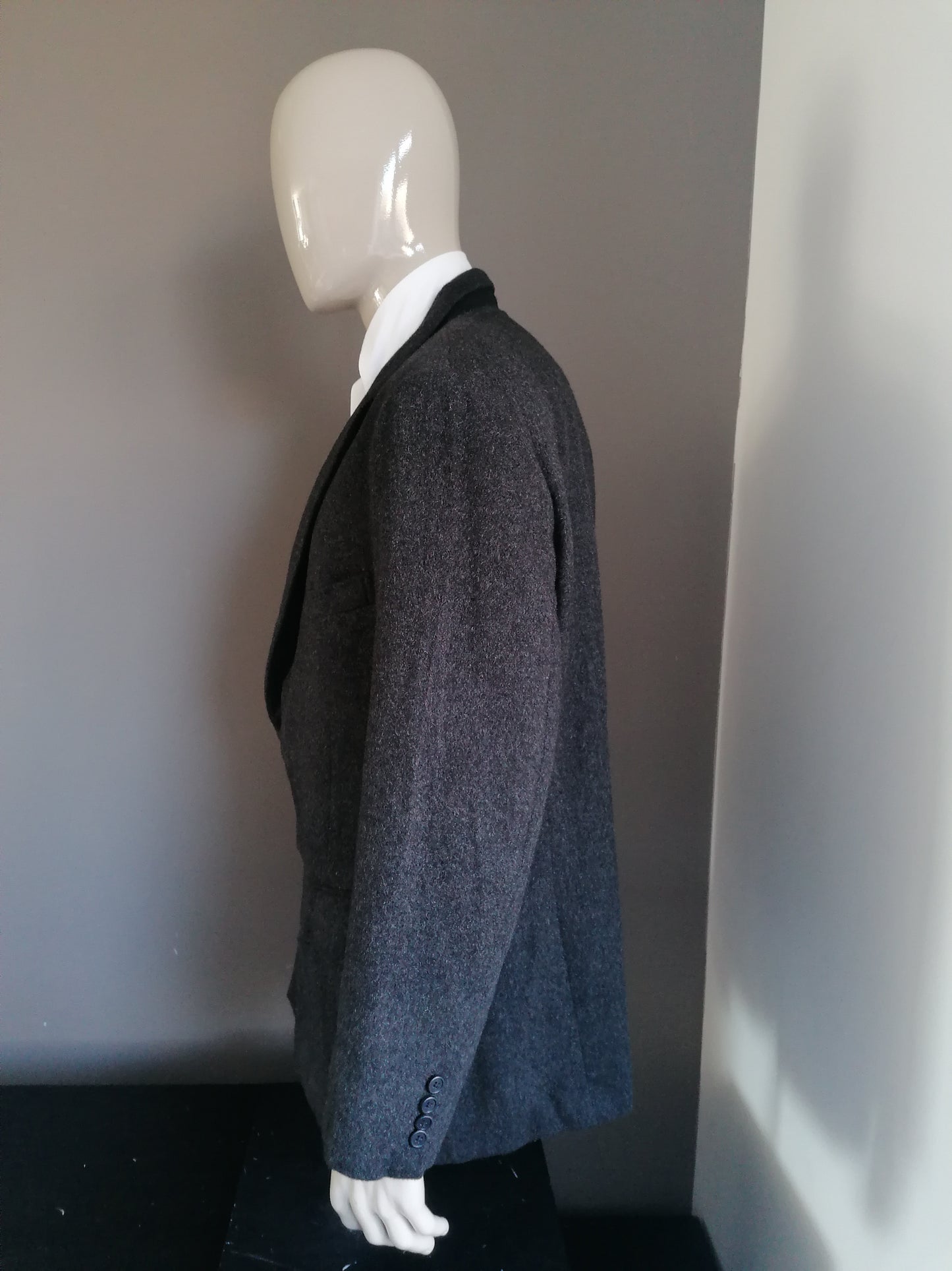 Polo di Ralph Lauren Giacca di lana. Grigio scuro colorato. Dimensioni 56 / XL.