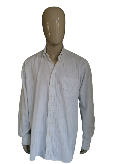 John Miller shirt. Blue white checkered. Size XXL / 2XL.
