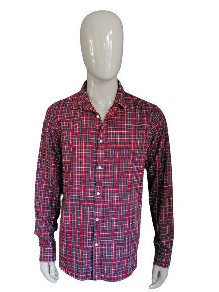 WE Fashion Hemd. Rot Grün Gelb geprüft. Größe XL.