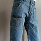 Cult Edition jeans korte broek. Blauw gekleurd. Maat W36.