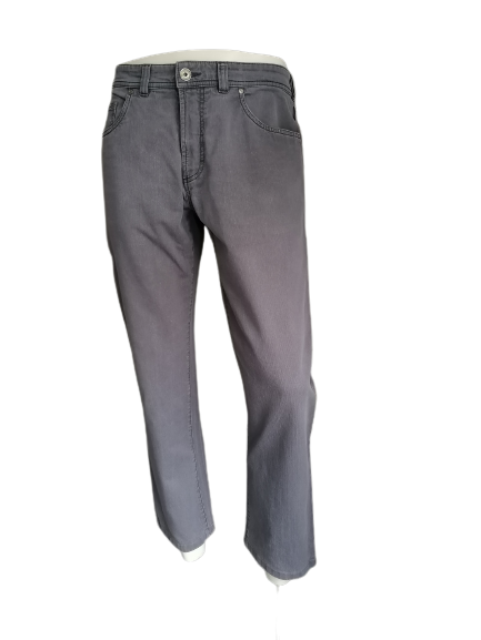 Gardeur pants. Dark gray striped. Size W36 - L28. Nils type. Regular fit. (shortened)