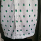 Vintage Identity overhemd korte mouw. Wit Groene print. Maat XL. 100% polyester.