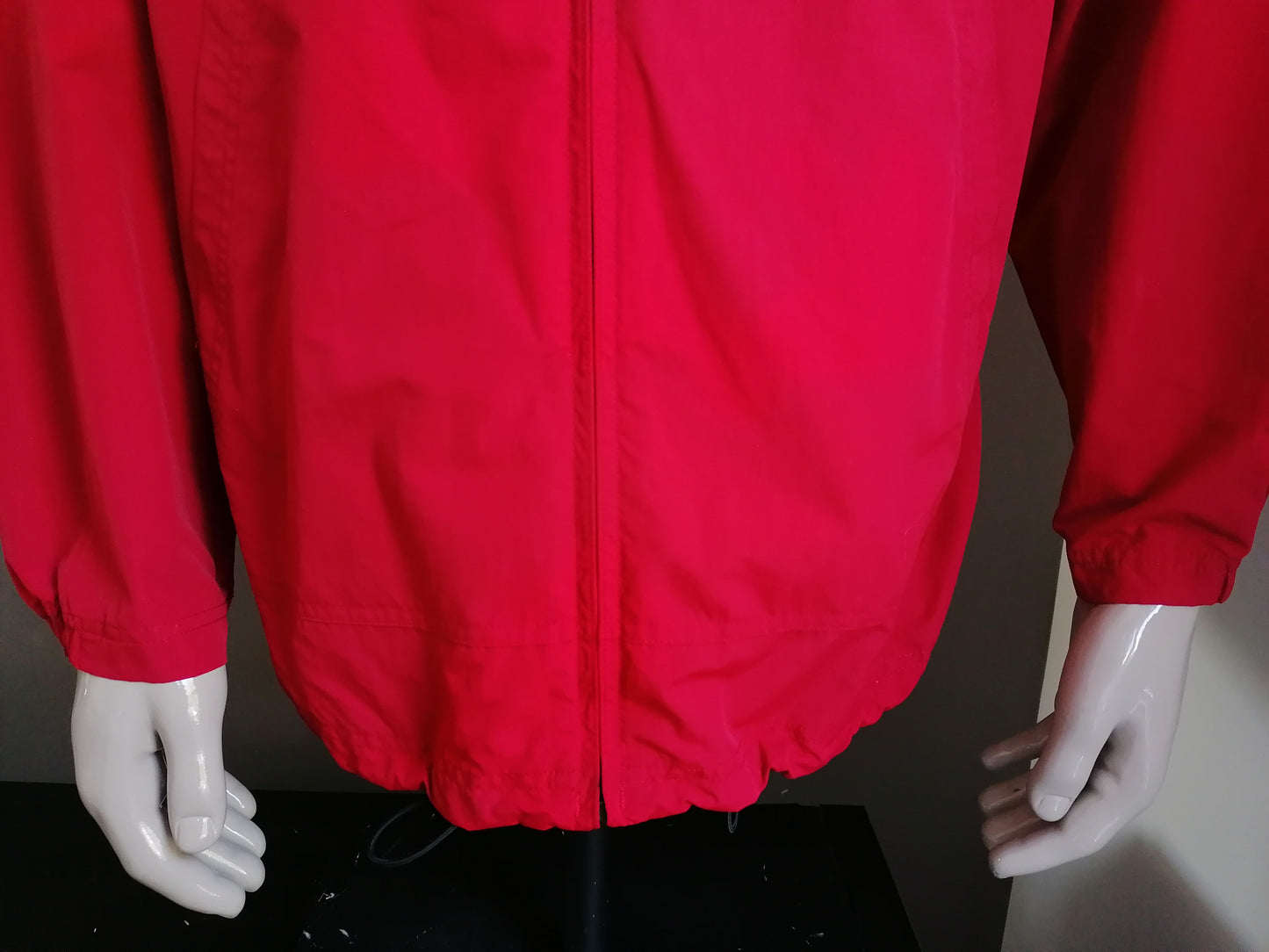 Vintage Nylon Nautica Boy Scout zomer jack/jas. Rood gekleurd. Maat M / L.