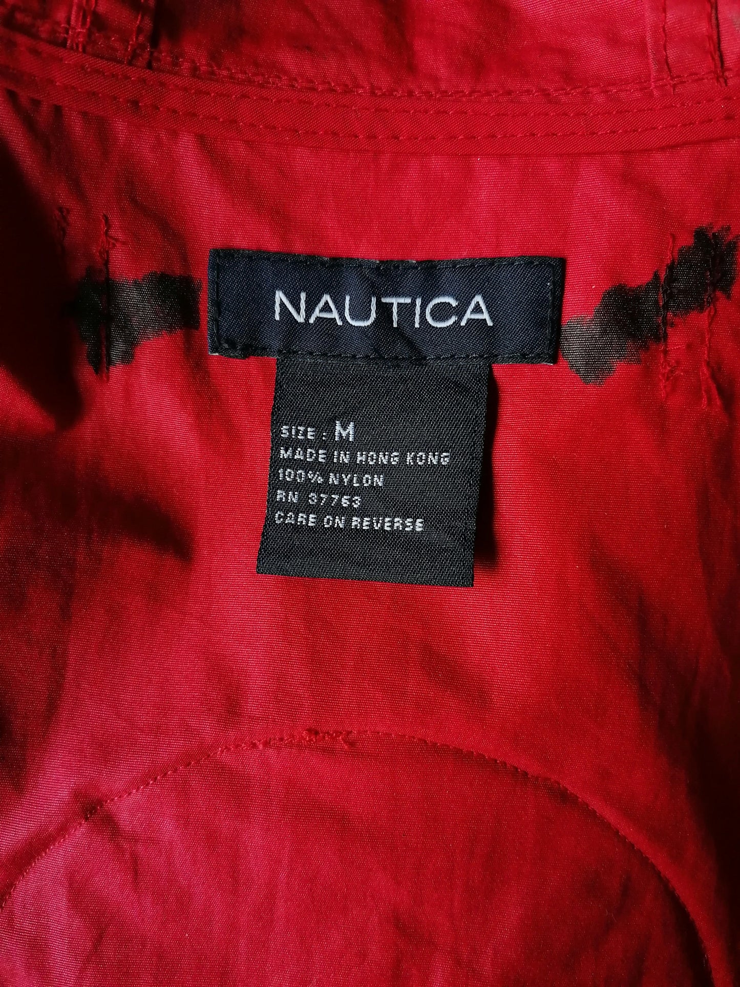 Nylon Nylon Nylon Nautica Boy Scout Summer Jack/Jacket. Color rojo. Tamaño M / L.