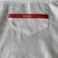 Vintage Signum overhemd met grotere knopen. Wit voelbaar motief. Maat XL.
