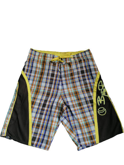 Bjorn Borg Natación de natación / pantalones cortos de natación. Amarillo marrón azul naranja de color. Tamaño S. #601