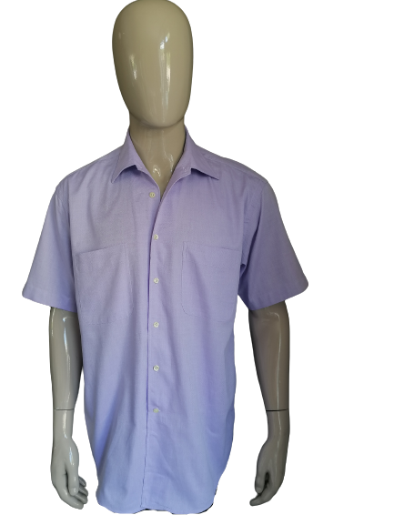 Emanuel Berg Shirt Short Sleeve. Couleur violette claire. Taille xl.