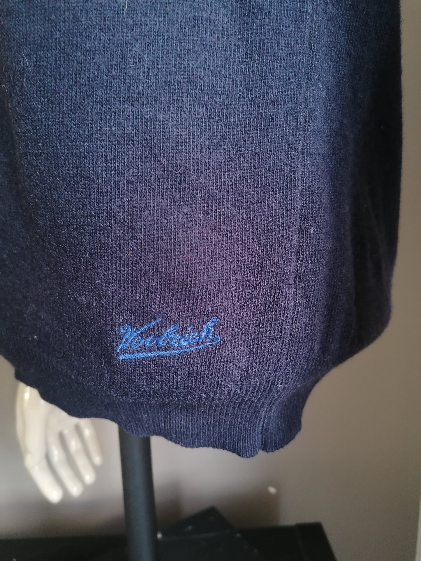 Woolrich Wool Spencer. Color azul oscuro. Talla M.
