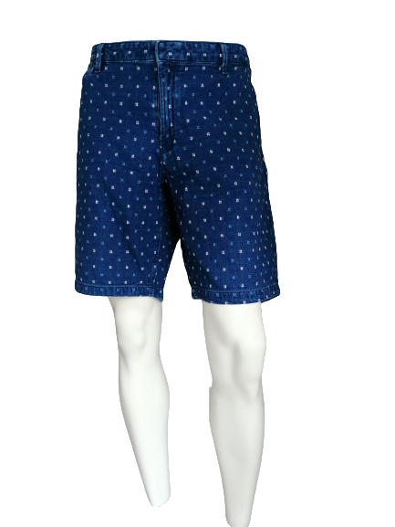 Dressmann shorts. Blue white motif. Size XXXL / 3XL / 60.