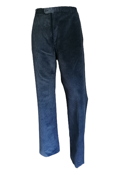 Pantalones / pantalones de costilla vintage. Color azul oscuro. Tamaño 58 / xxl / 2xl.