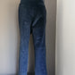Vintage Rib broek / pantalon. Donker Blauw gekleurd. Maat 58 / XXL / 2XL.
