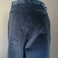 Vintage Rib broek / pantalon. Donker Blauw gekleurd. Maat 58 / XXL / 2XL.